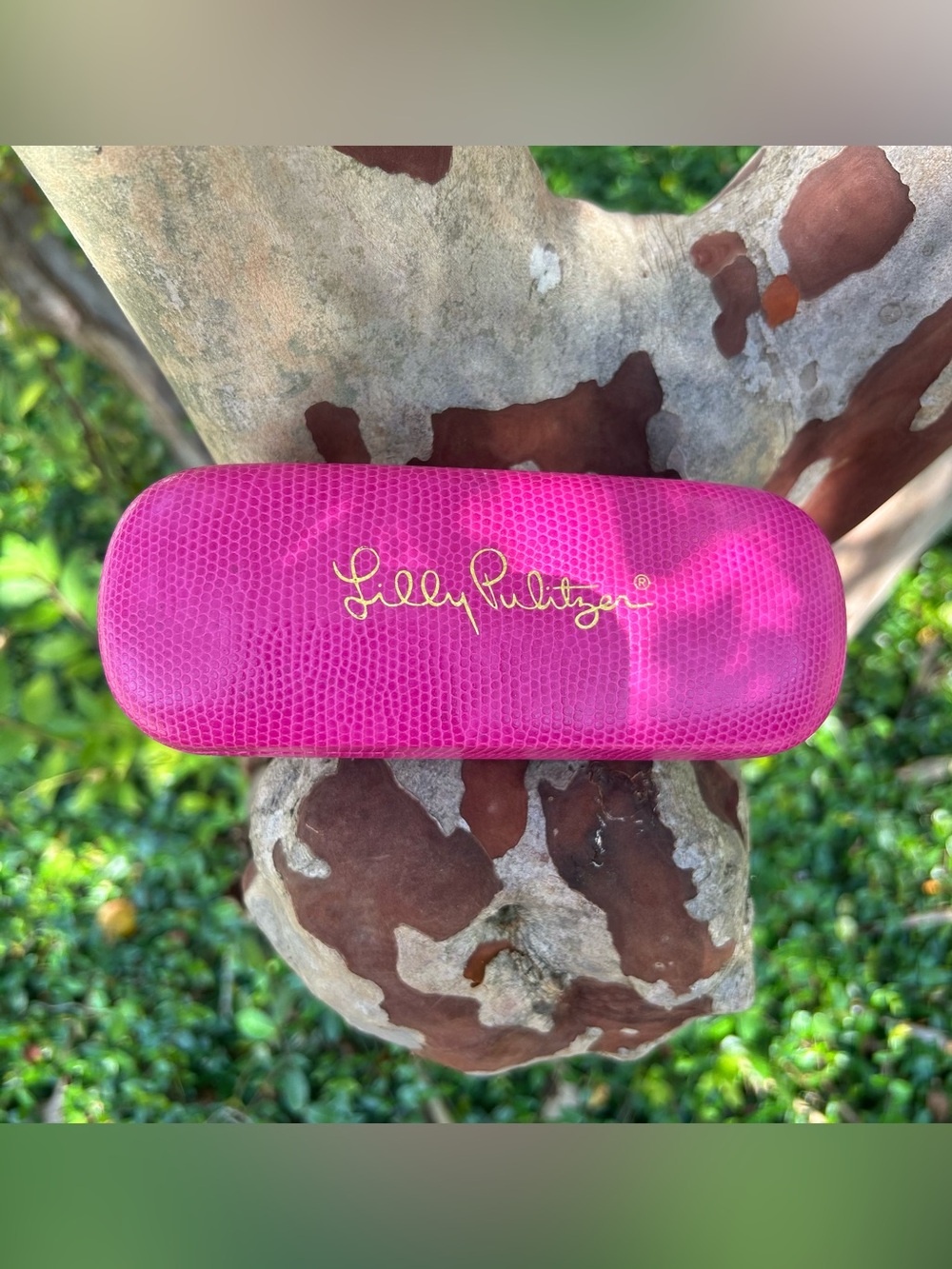 LILLY PULITIZER Pink Eyeglass Sunglasses Hard Clamshell Case